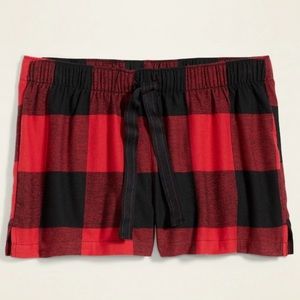 OLD NAVY pajama shorts buffalo check small